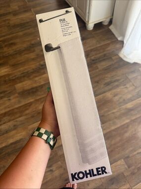 Kohler Rill Matte Black Single Towel Bar